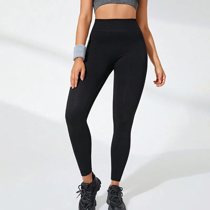 Women's Seamless Yoga Leggings High-Waisted Butt-Lifting Workout Leggings for Running Gym & Training Activewear Slim Tights 3