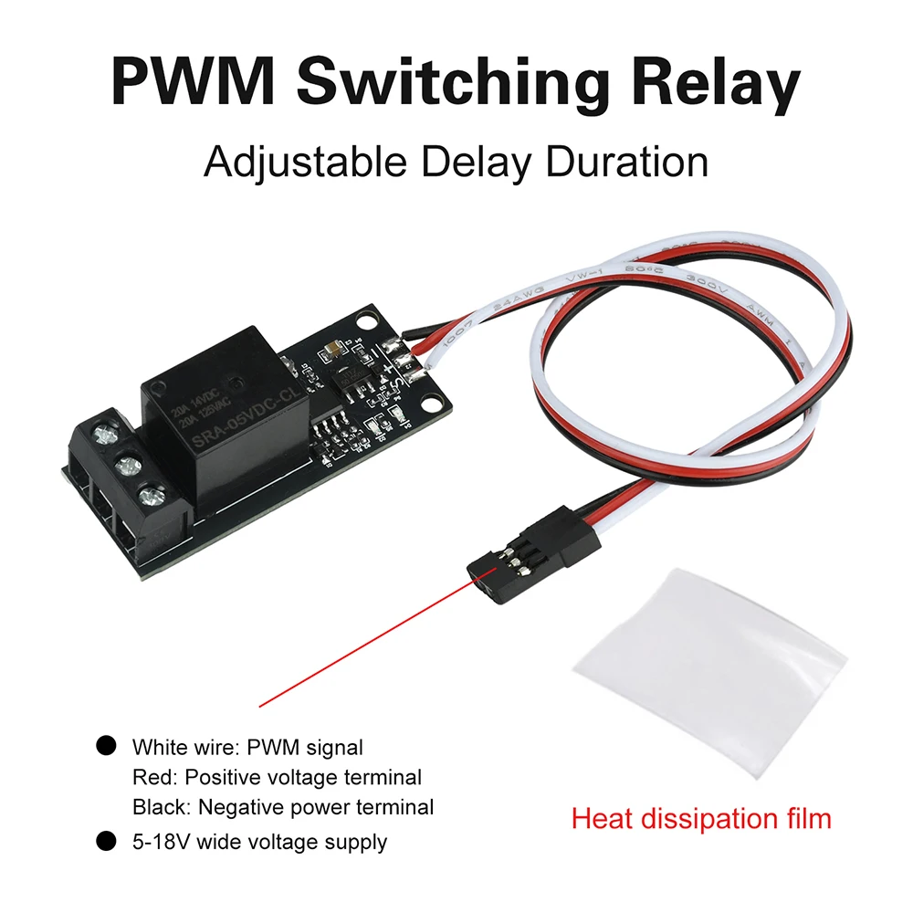 Relais Commande Drone RC 5-18V PWM Marche/Arrêt Feux Navigation