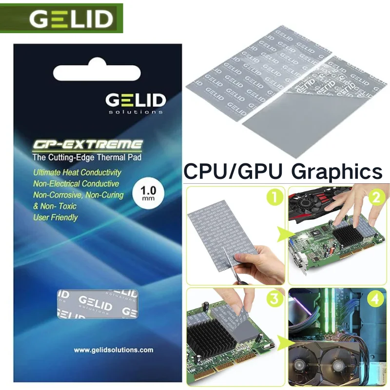 Description Picture 3 of itemGELID Thermal Pad GPU CPU Heatsink Cooling Conductive Silicone Pad High Performance Thermal Pads Thermal Grease Thermal Paste