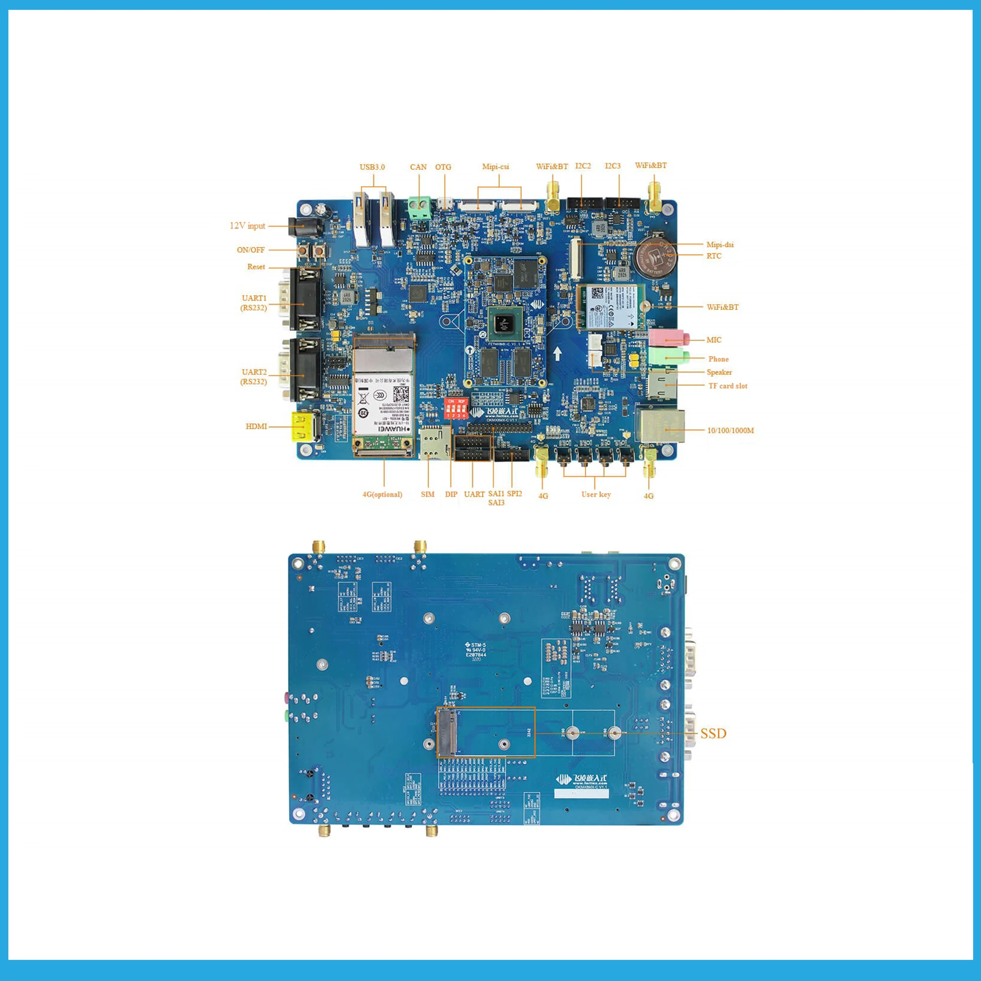 OKMX8MQ-C i.mx8mq, NXP Ӻ   5G  ǻ      ǻ