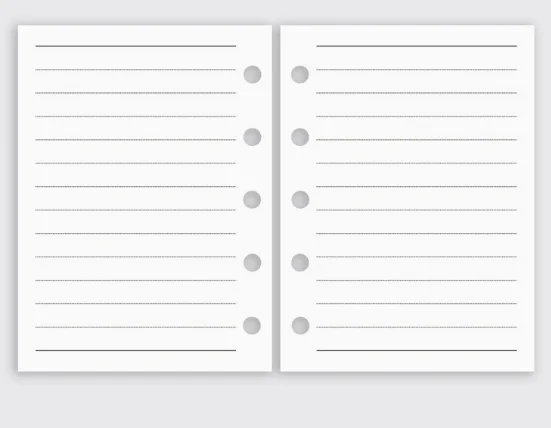 Cute Colorful Loose Leaf Journal and Sketchbook Pages – 30 Sheets