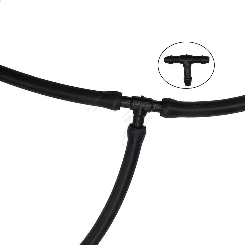 Windscreen Washer Joiner Pipe windshield washer connector T Piece Straight 3 Way Y Piece Air Fuel Water Petrol Wiper Washer Nozzle Hose 18PCS