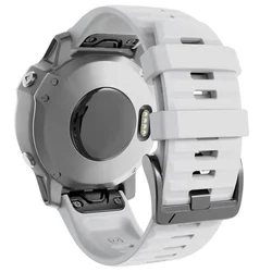 Titanium Luxury Watch Bracelet - 22mm/26mm Metal Strap - QuickFit 26mm (Silicone White)
