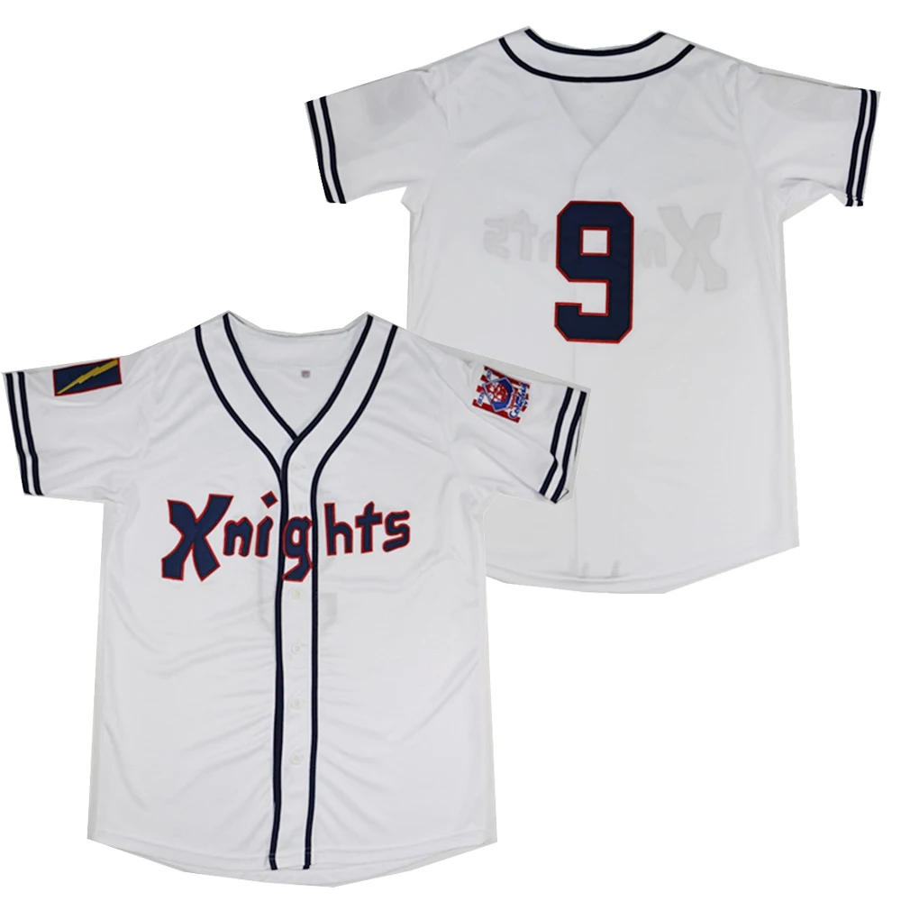 

BG baseball jerseys knight 9 jersey Outdoor sportswear Embroidery sewing White Hip-hop Street culture 2020 summer new