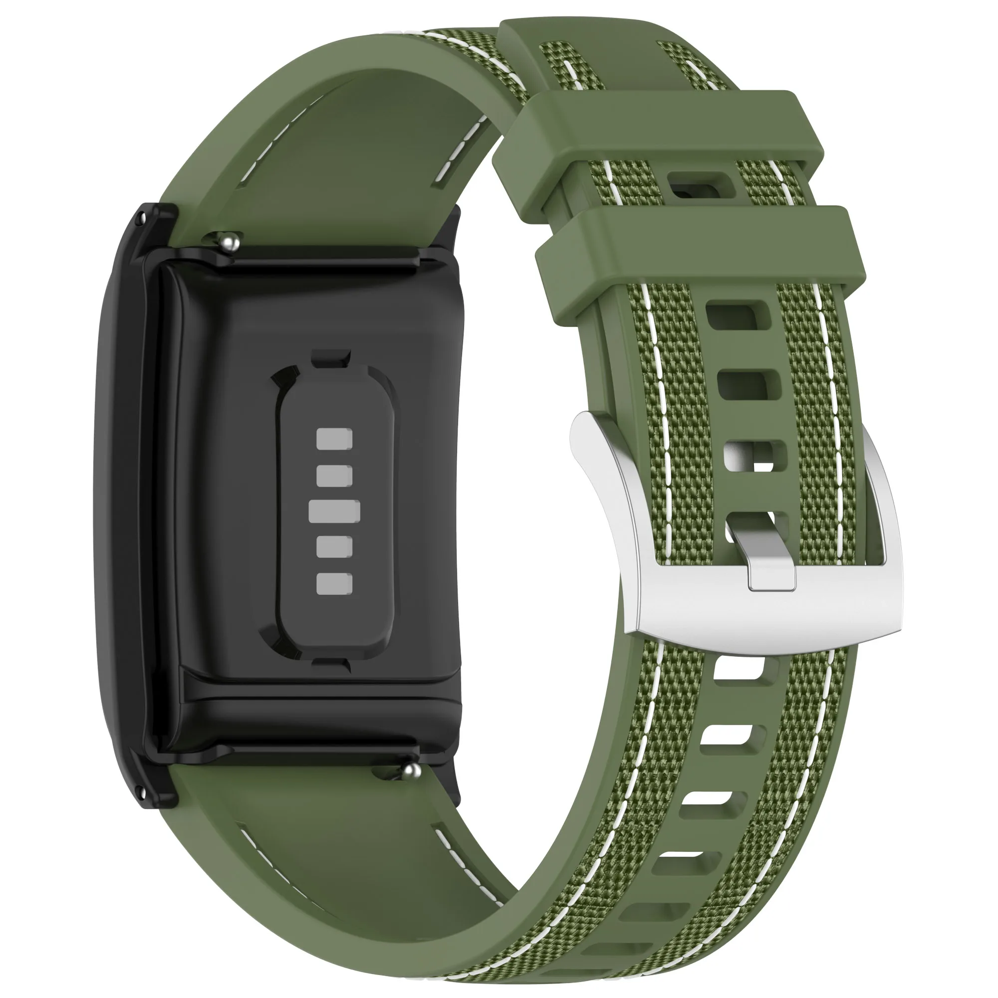 Braided Nylon & Silicone Sport Strap - Adjustable Bracelet Accessory