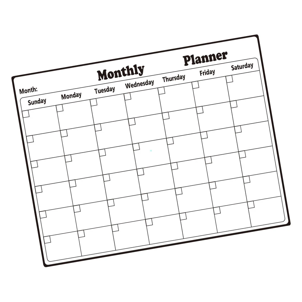 

Refrigerator Monthly Schedule Message Board Note Fridge To-do-list Calendar Plan Whiteboard Planning Magnetic Planner