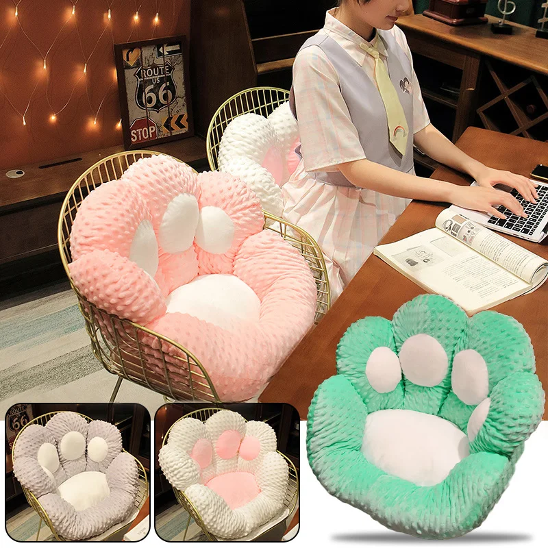Soft Cat Paw Pillow Stuffed Seat Cushion Lovely Bear Paw Cushion Plush