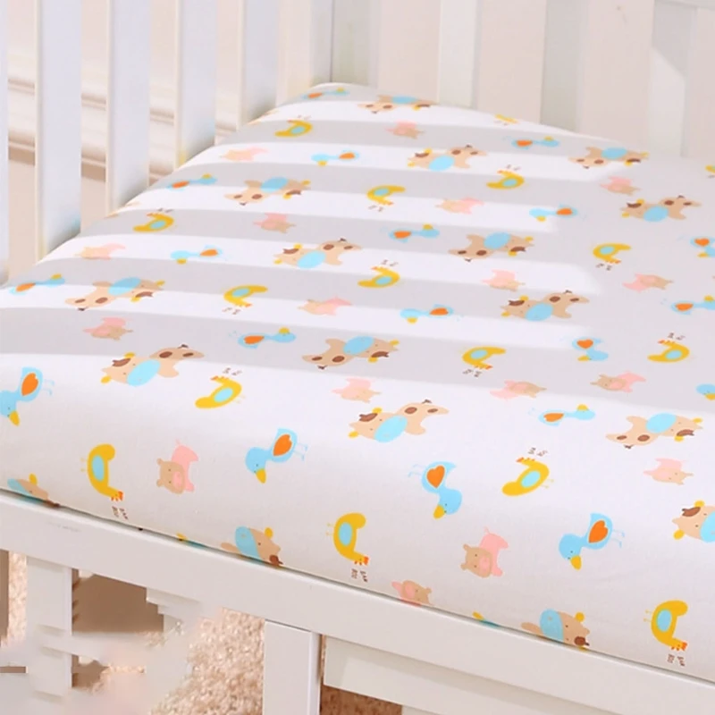 Baby Fitted Sheet Newborn Cotton Soft Crib Bed Sheet Children Mattress Covers