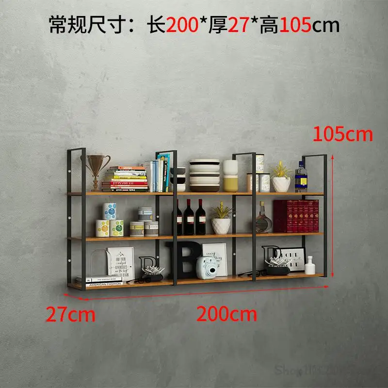 New Nordic Style Wall Rack Multi-Layer Wine Rack Wall Hanging Flower Bookshelf Front Desk P Iron Art Beauty Salon Barber