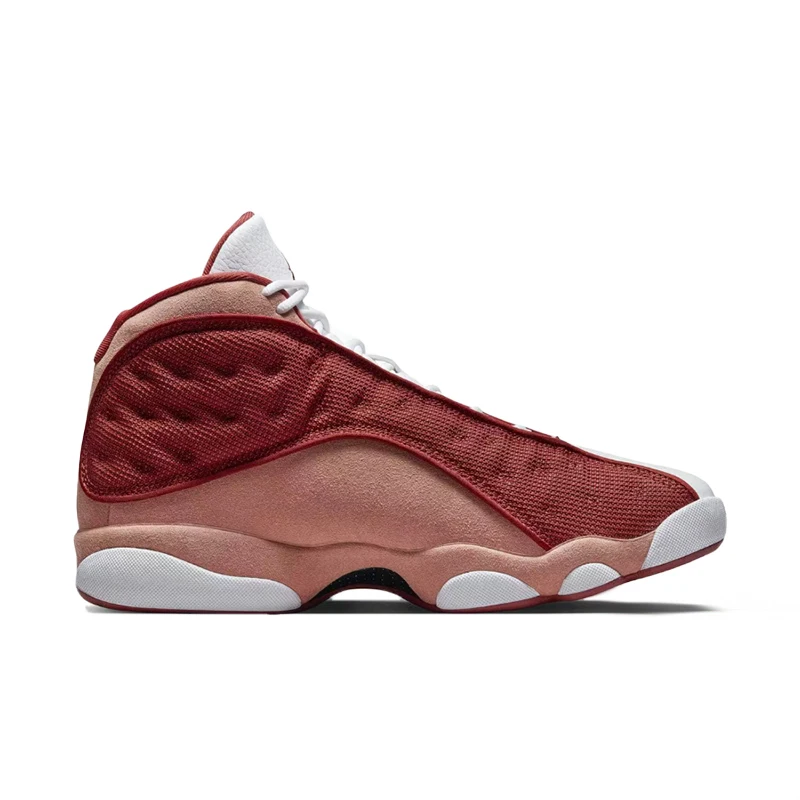 NIKE Jordan Air Jordan 13 Orange/White Men's Mid-Top Retro Non-Slip Durable Casual Cushioned Basketball Shoes DJ5982-601