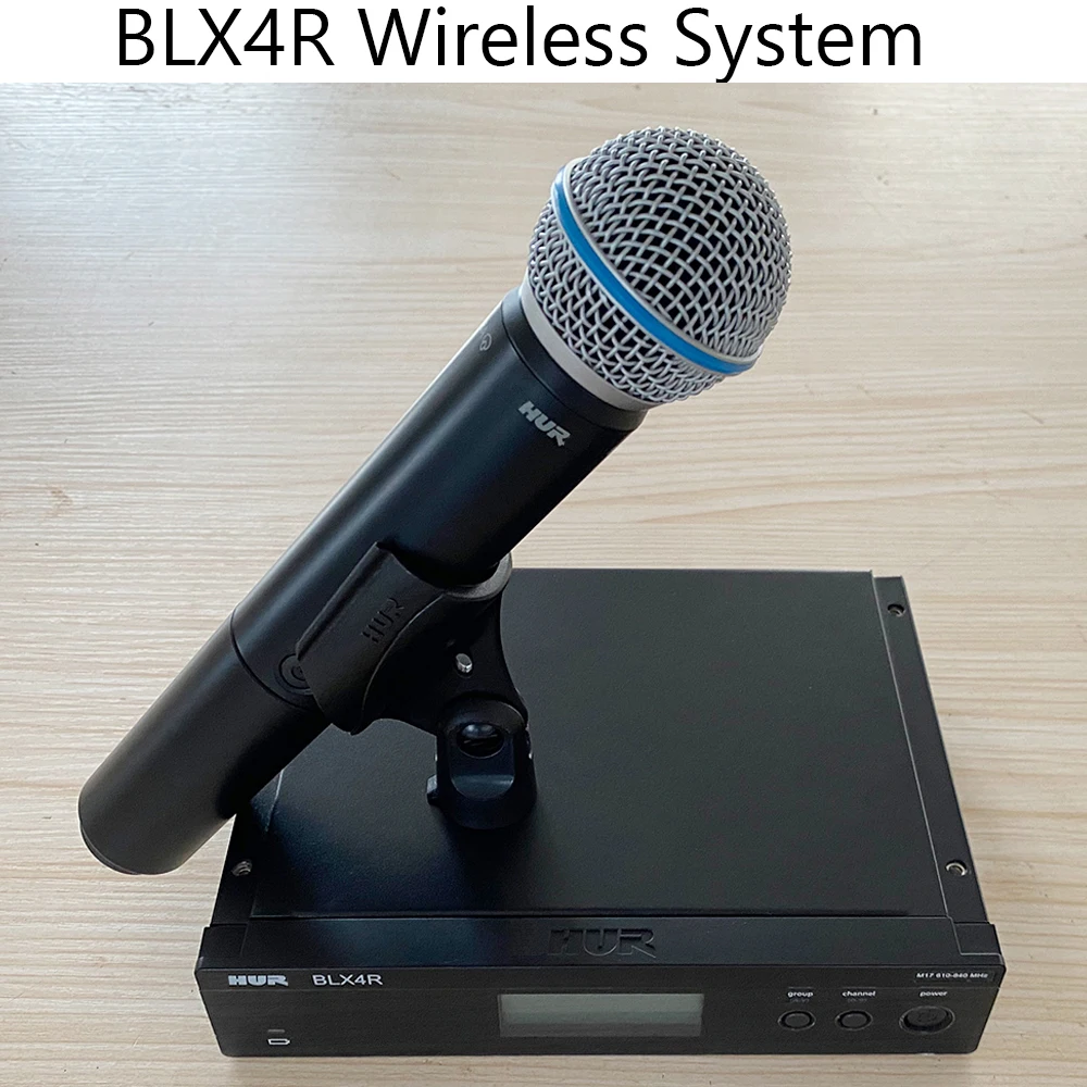 BLX24R BLX4R Wireless Microphone Professional level Stage Wireless system BETA58A handheld MIC For family Karaoke Church Speech