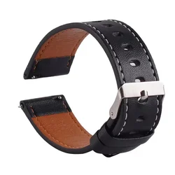 Premium PU Leather Strap 22mm Bracelet Wristband - Gear S3 (Gal3 - black si)