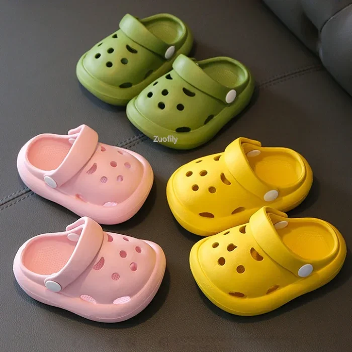 Kids Sandals Garden Clogs Shoes EVA House Slippers Children EVA Garden Clogs Slippers Baby Cute Cartoon Sandals Summer Boys Girls Mules Light Weight Sandals Non-Slip Kids Slides