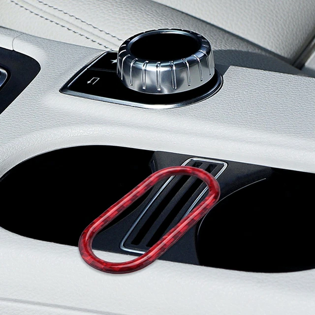 Red Carbon Fibre Innen Warnung Licht Abdeckung für MINI Cooper F55
