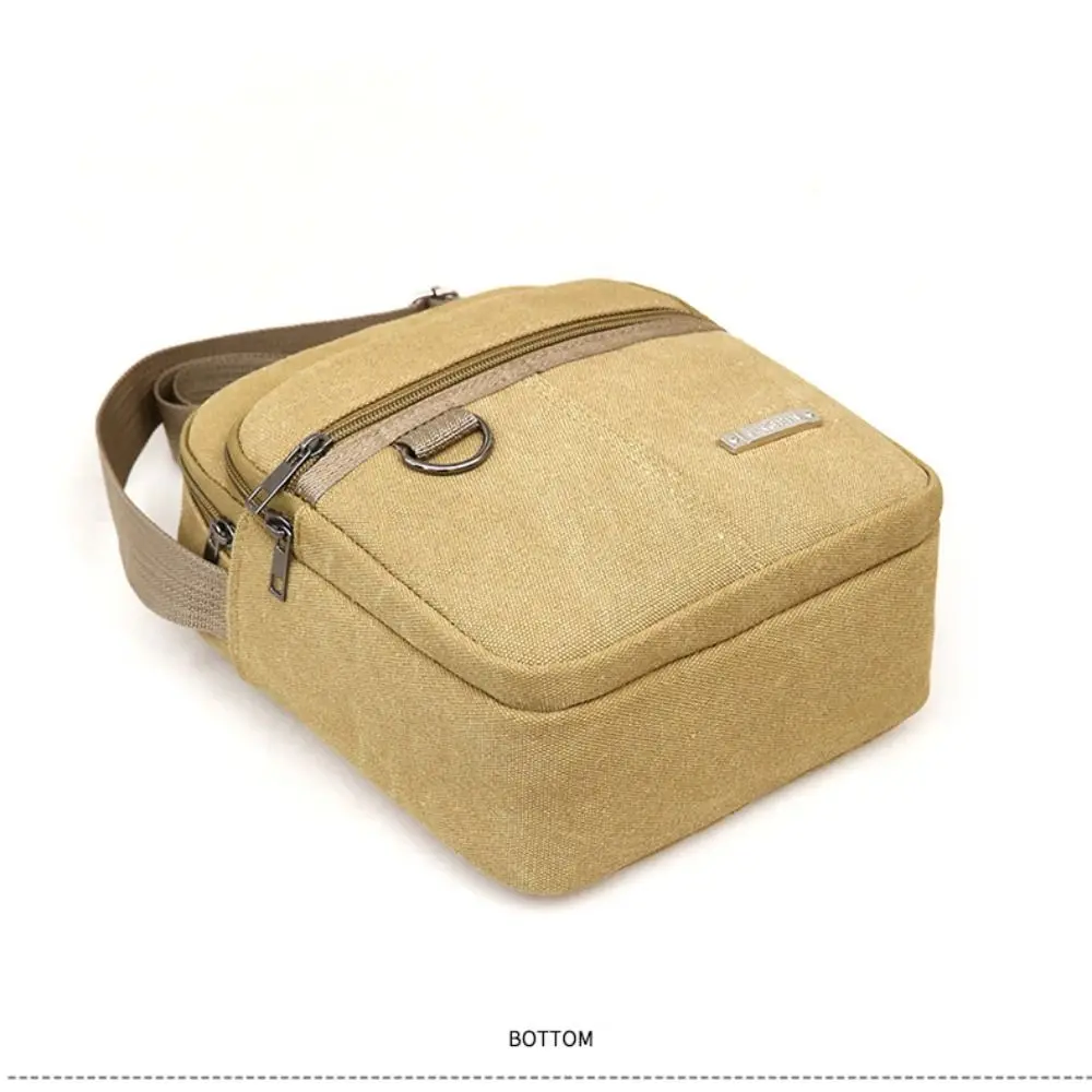Men's Shoulder Bag Canvas Men's Sling Bag Messenger Shoulder Crossbody Bags Large Capacity Handbags Multifunctional