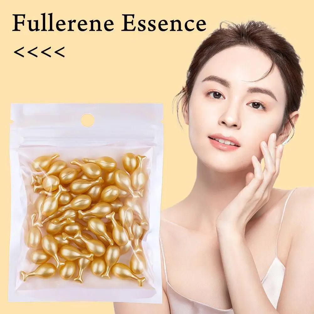 30/100pcs Fullerene Placenta Capsule Essence Moisturizing Nourishing Serum Facial Serum Firming Hydrating Nourishing Serum 6