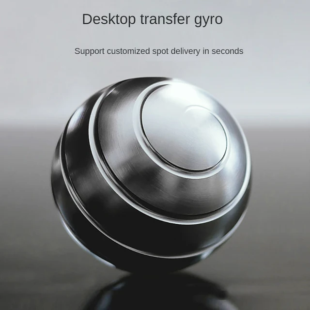 38mm Desktop Decompression Rotating Spherical Gyroscope Office Desk Stress Relief Toys Optical Illusion Flowing Finger Toys 1