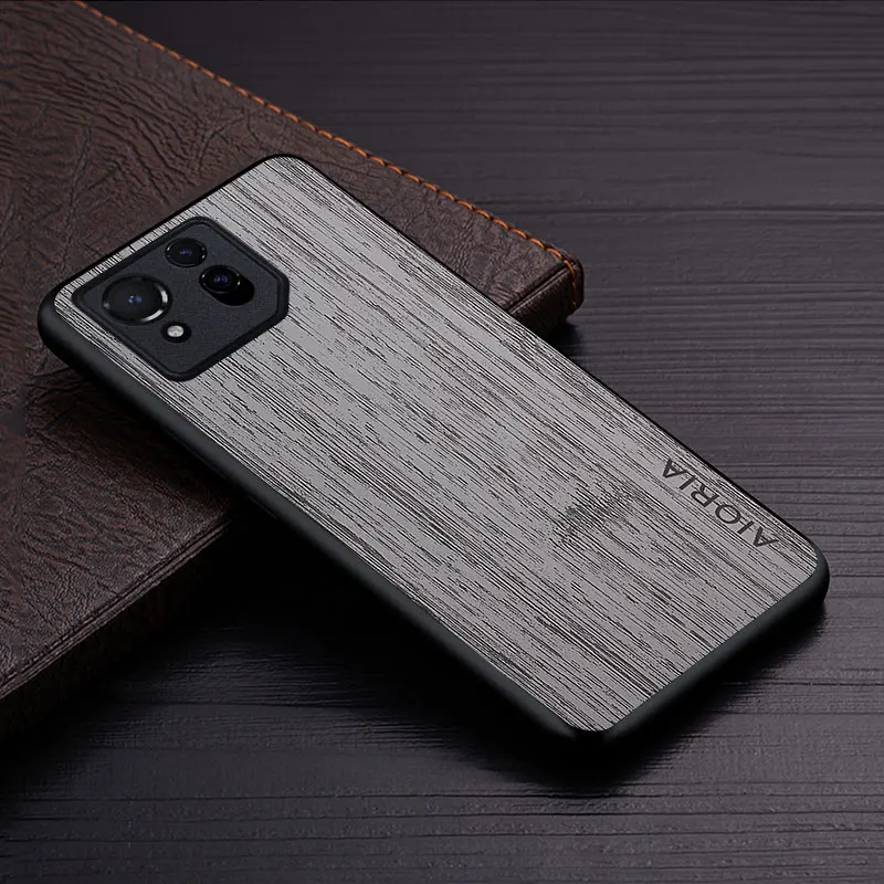 Luxury Bamboo Wood Pattern Leather Phone Cover - Premium Case