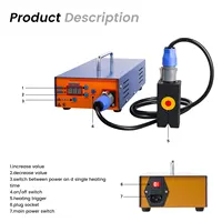 Набор инструментов для ремонта вмятин автомобиля 1,38 кВт PDR, индукционная машина для удаления вмятин, 220 В с цифровым экраном, инструмент для удаления вмятин автомобиля — изображение 2