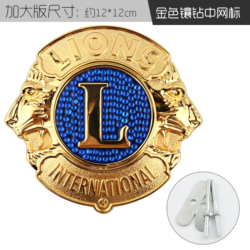 3d Metall Löwen Logo Auto Aufkleber Auto Abzeichen Emblem Aufkleber Motorrad  Kotflügel Aufkleber Für Lions L Clubs International Logo Auto Styling