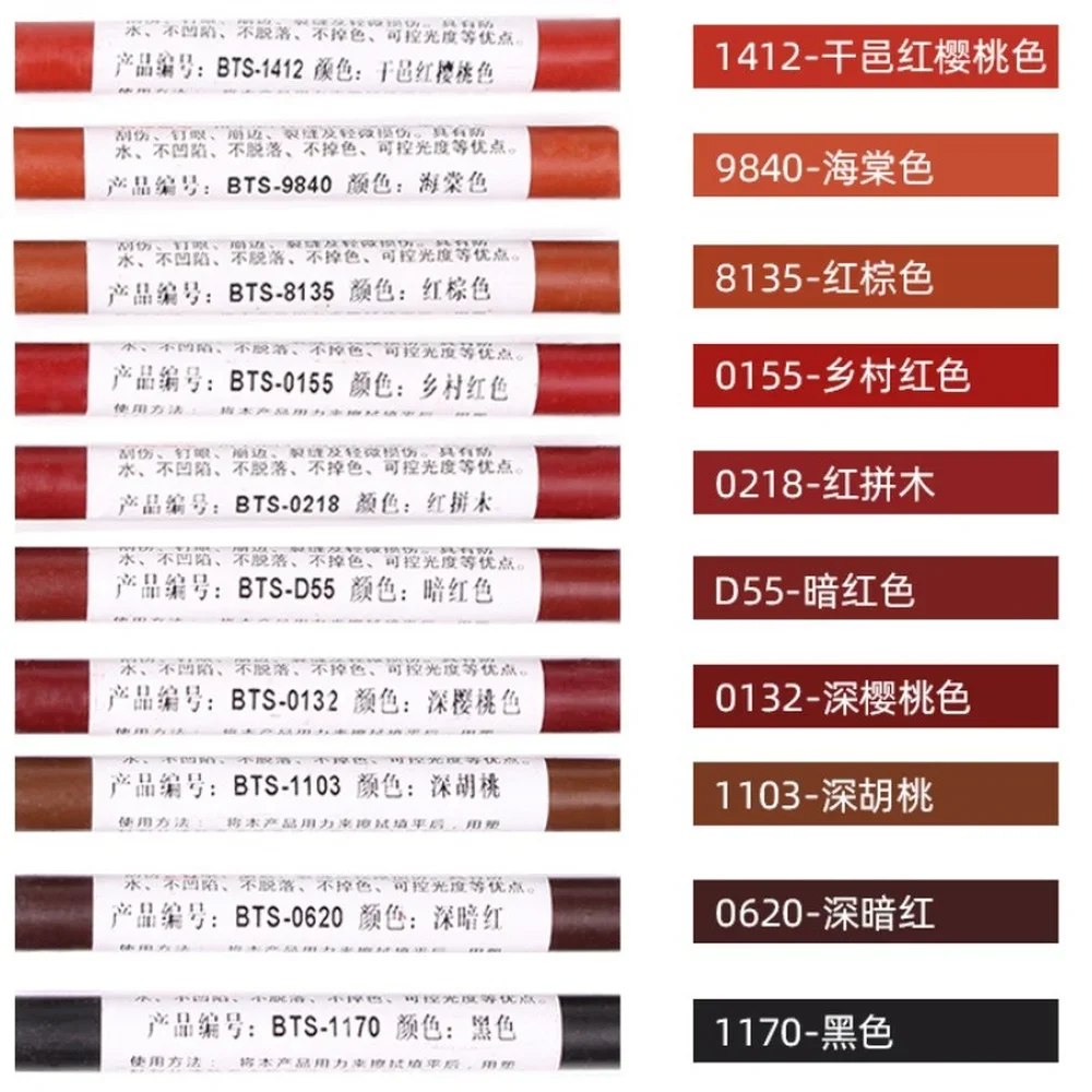 Wood Repair Crayons 1Pcs Wooden Furniture Quick Repair Crayons Floor Damaged Repair Scratches Off Paint Pen Tools Household Items