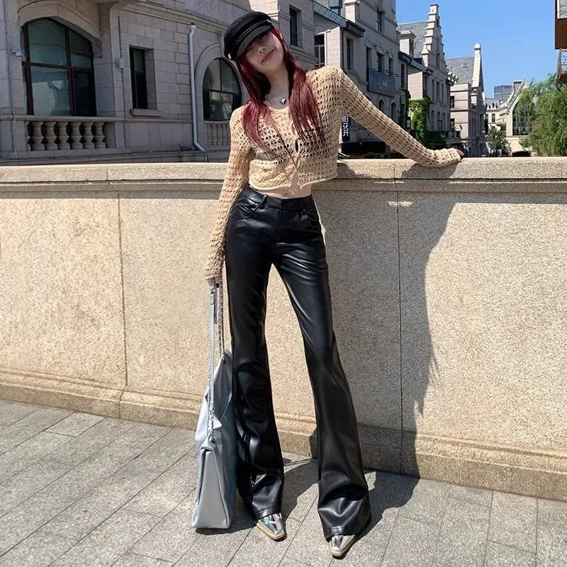 パンツ vintage leather flare pants 51X7aXGr4vL._AC_SL1500_.jpg