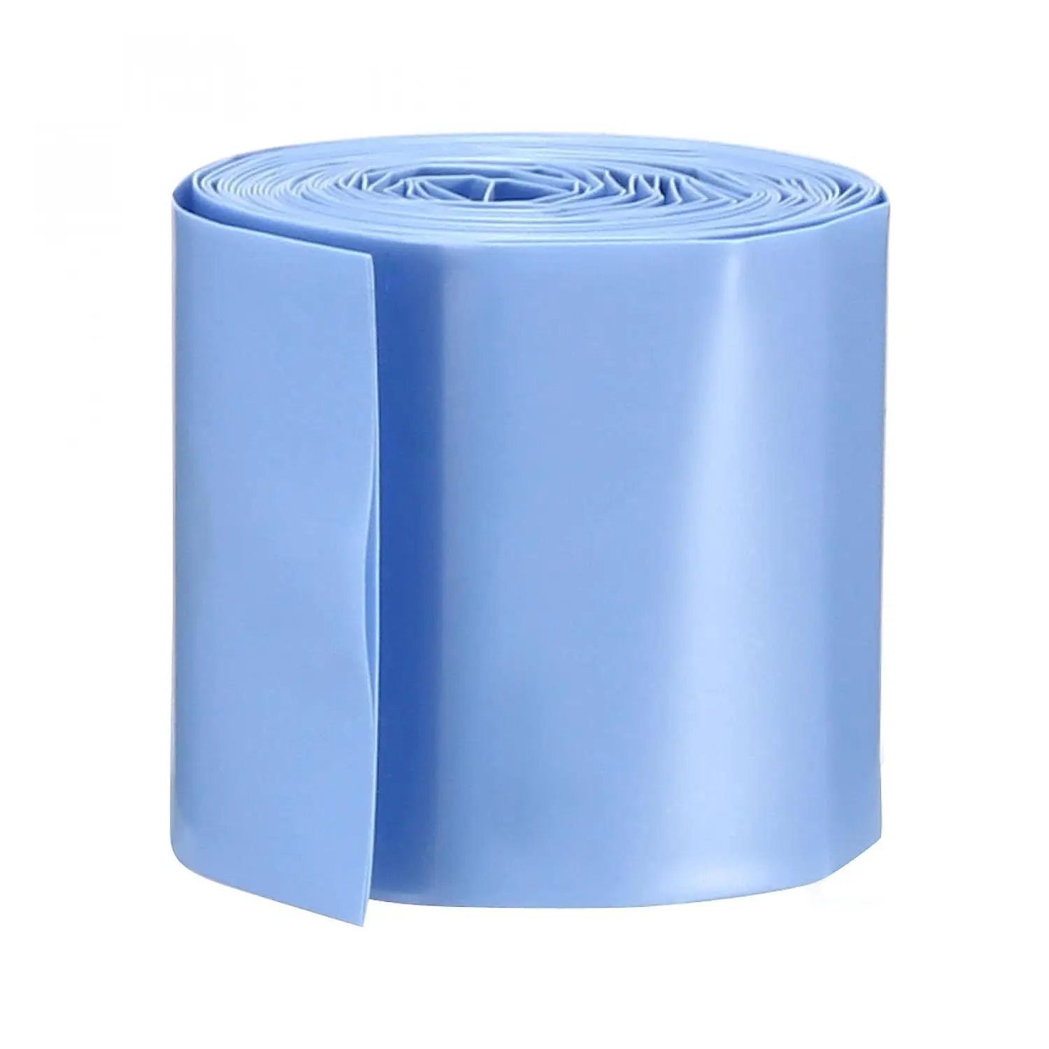 

Keszoox 29.5mm Flat PVC Heat Shrink Tubing Battery Wrap 2m Length for 18650 Battery Light Blue