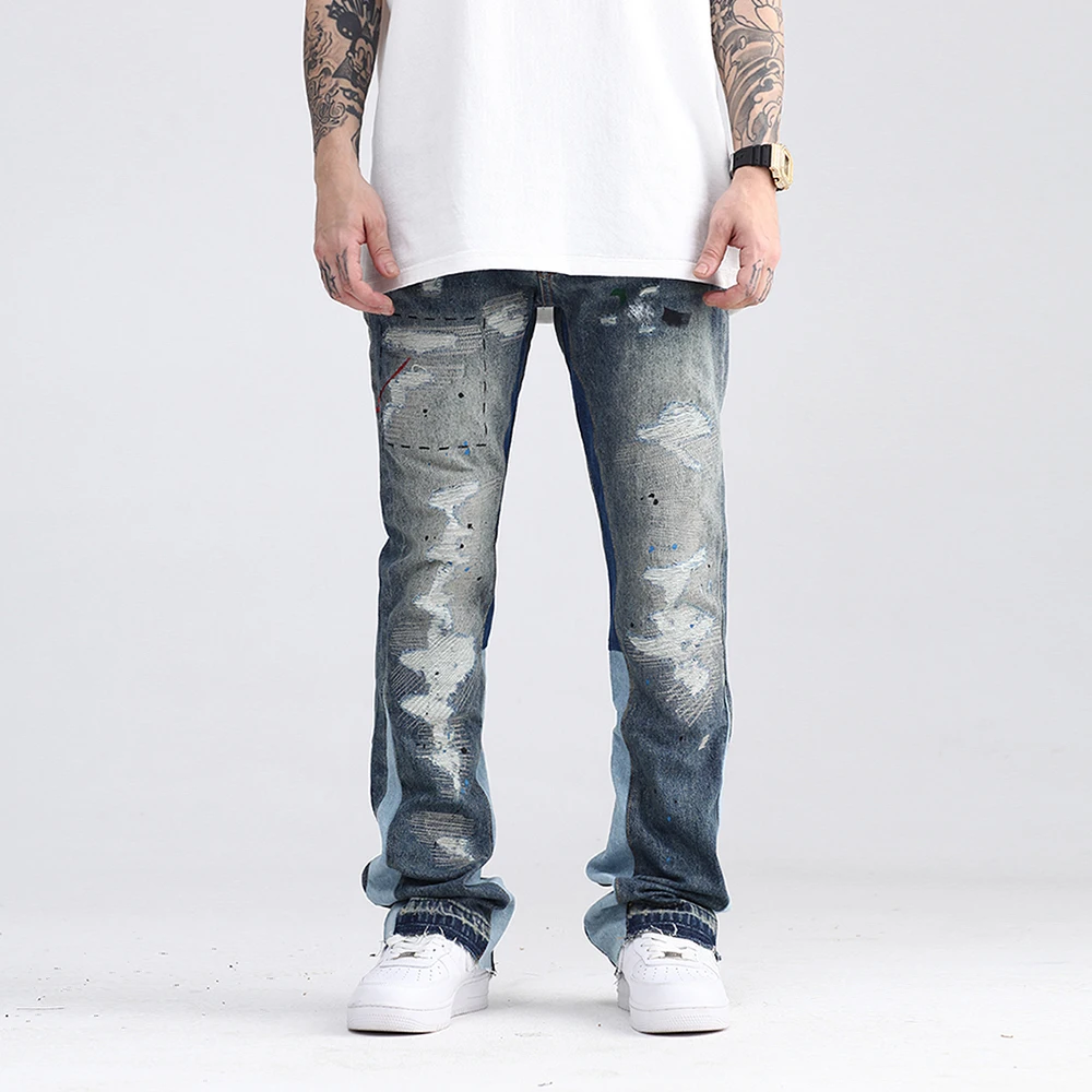 Jeans Slim Fit Jeans Ripped Jeans Mannen SLIM FIT JEANS DISTRESSED