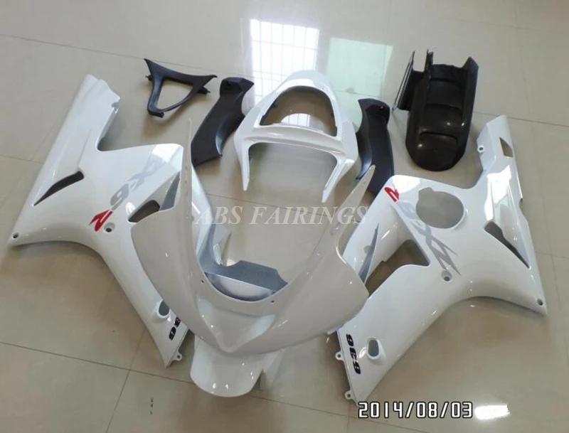 

New ABS Fairings Kits Fit For Kawasaki ZX-6R ZX6R 636 2003 2004 03 04 Bodywork Set White Glossy