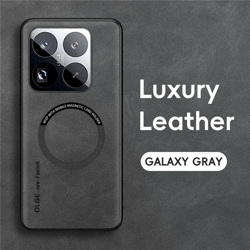 Magnetic Leather Phone Case with Magsafe Integration
