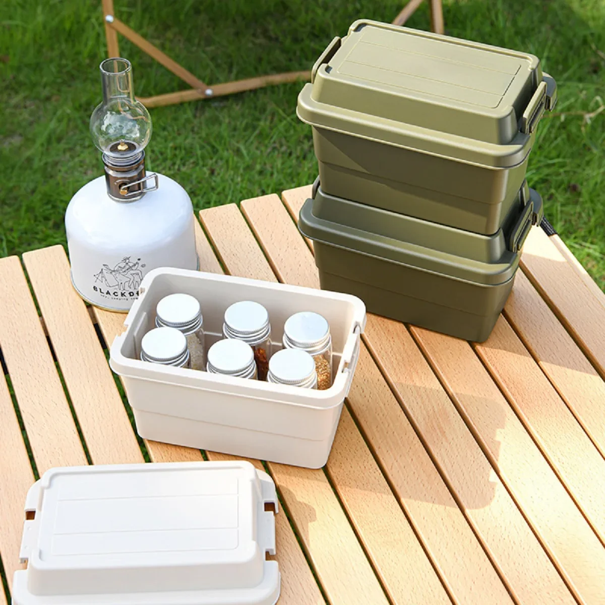 Spice Container Camping Seasoning Bottle Box Spice Jar Box Portable Travel Bottle Kit Seasoning Jar Seasoning Container
