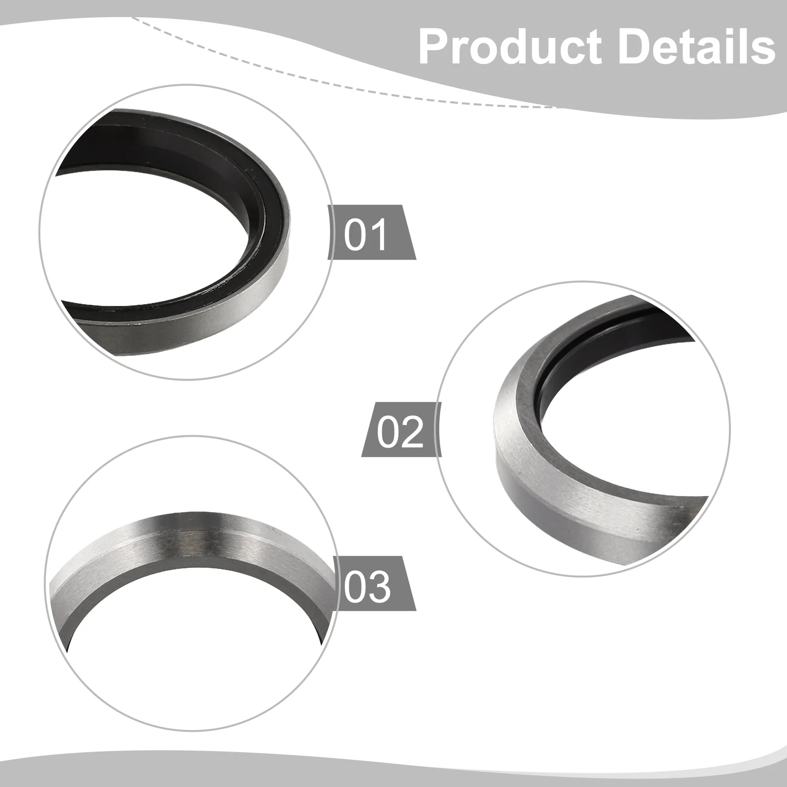 Bicycle Bike Headset Bearing 1-1/2" ACB518K 20g 40x51.8x8 36&deg;/45&deg; MH-P518K Silver Stainless Steel Bicicleta Cycling Accessories