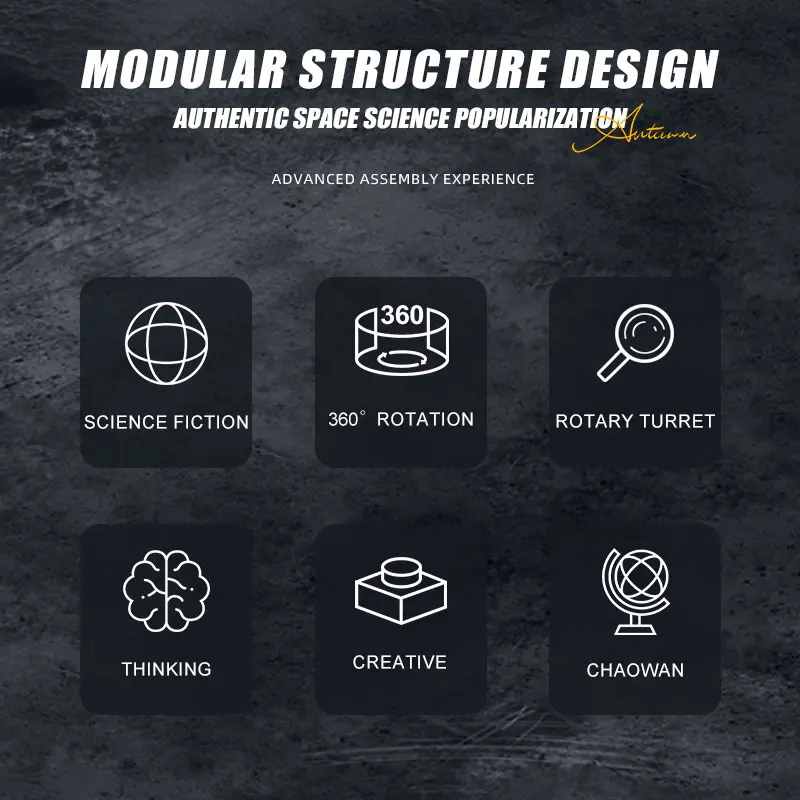 نموذج الصواريخ المأهولة، مجموعة مكعبات البناء لمحط...
