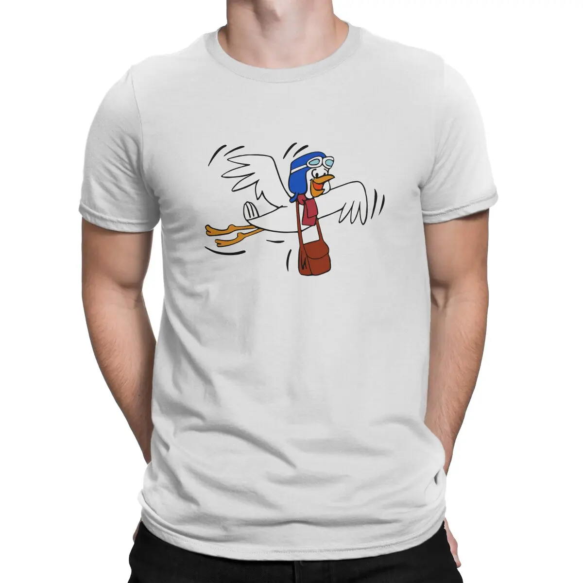 

Мужская футболка в стиле ретро, с круглым вырезом