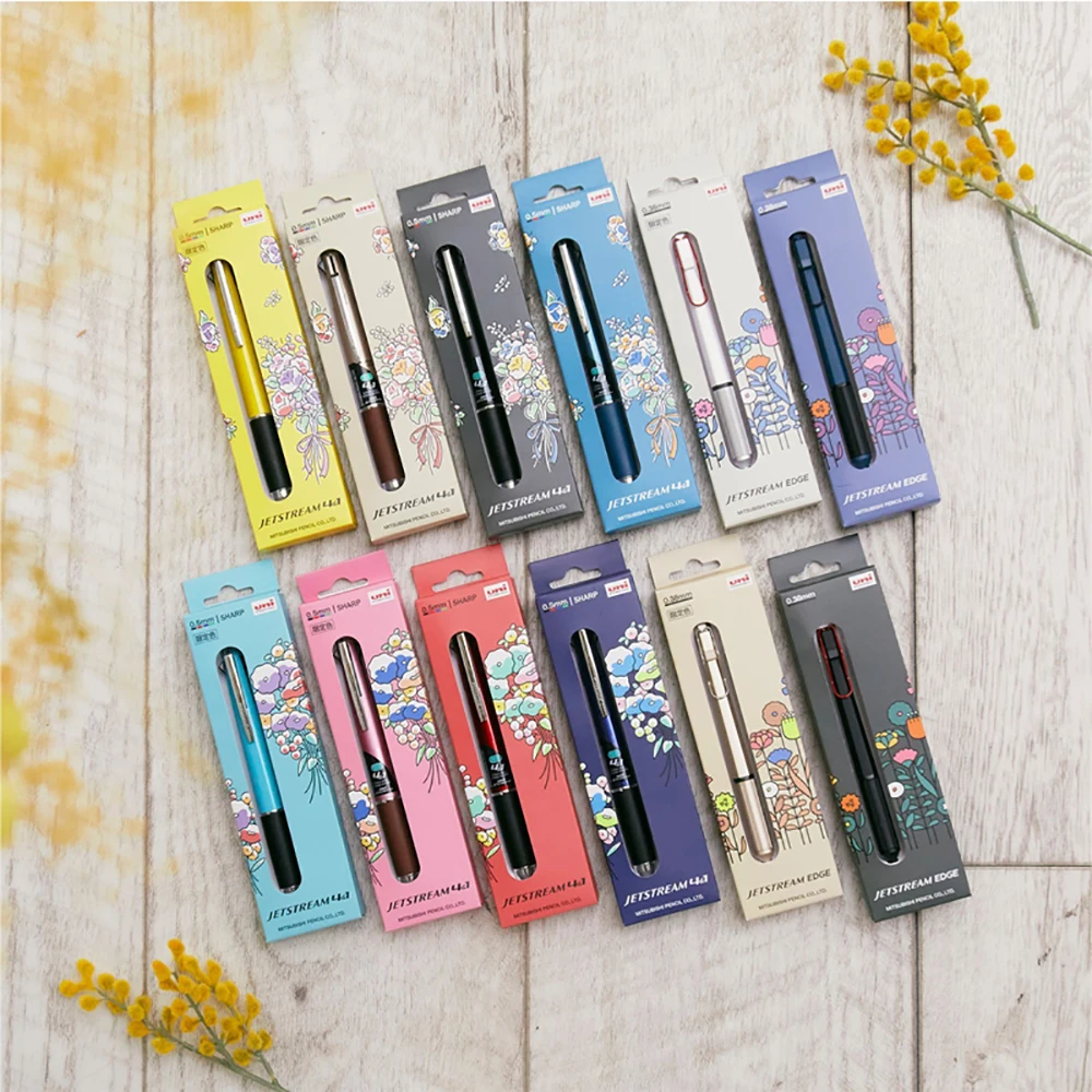 UNI Multifunctional Ballpoint Pen Gel Pen 4 +1 JETSTREAM MSXE5-1000 Mechanical Office Accessories Kids Learning Stationery