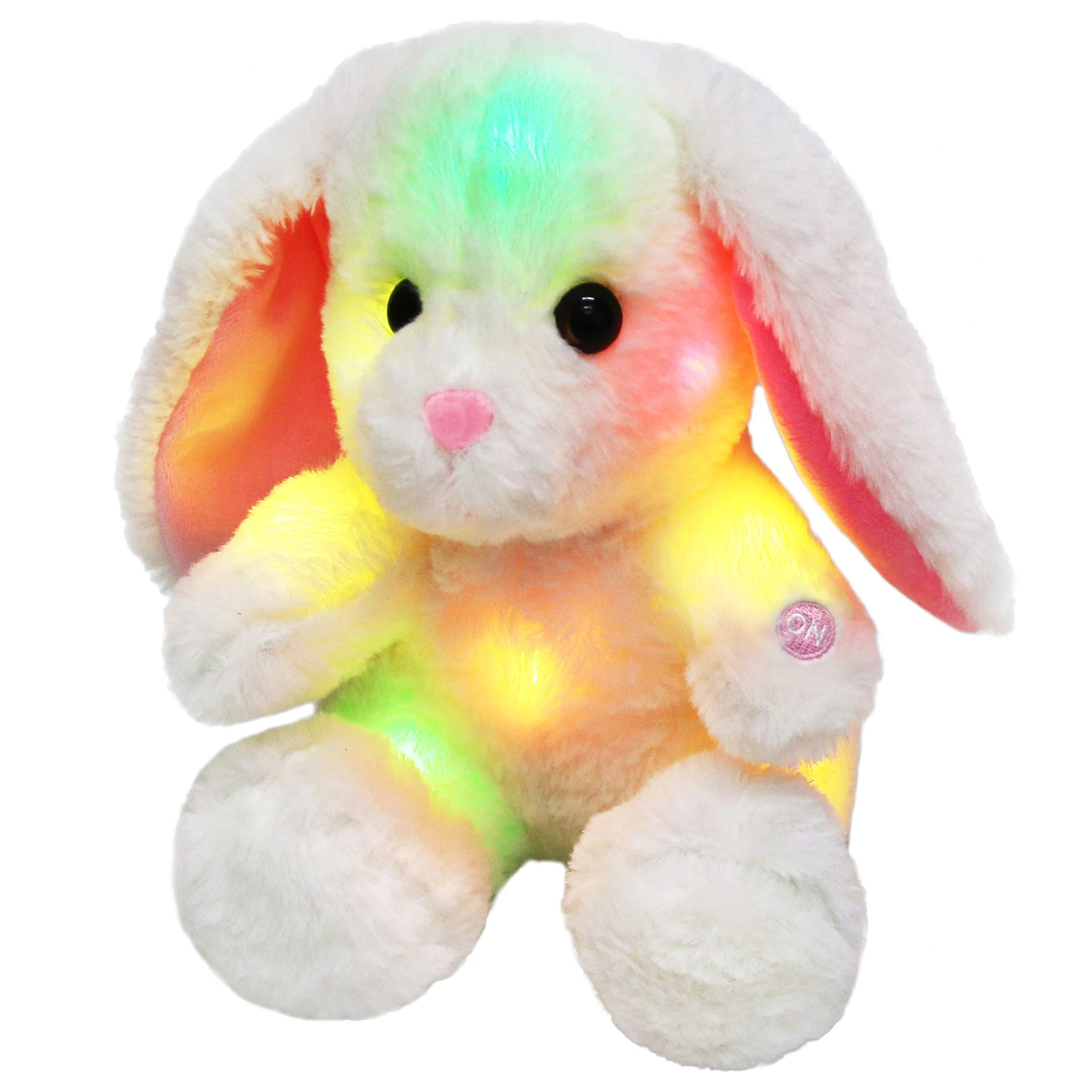 Glow Luminous LED Light Bunny Stuffed Animals Throw Pillows for Girls Birthday Gift Toys Festival Plush Toy Cotton Kids