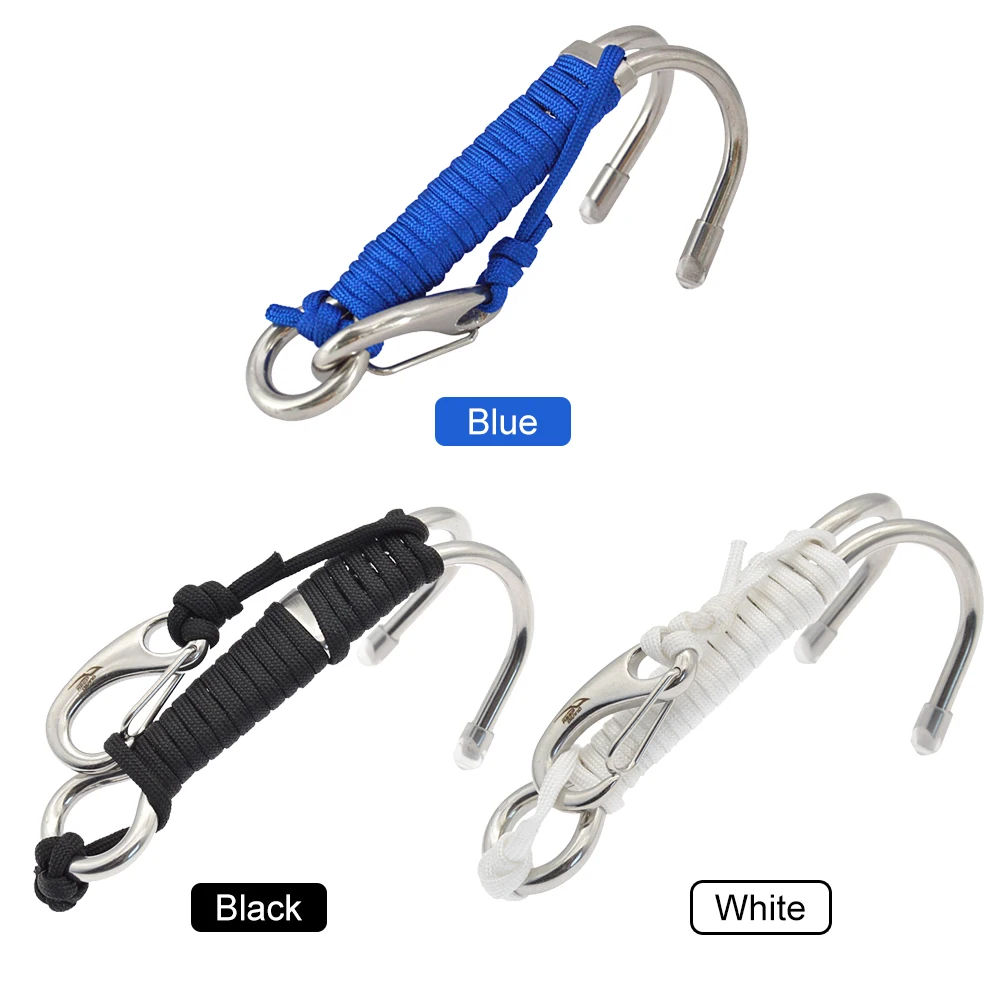 Double Head Diving Hook Drift Reef Hook Portable Stainless Steel Dive Underwater Hook Corrosion-Resistant Outdoor Accessories 2