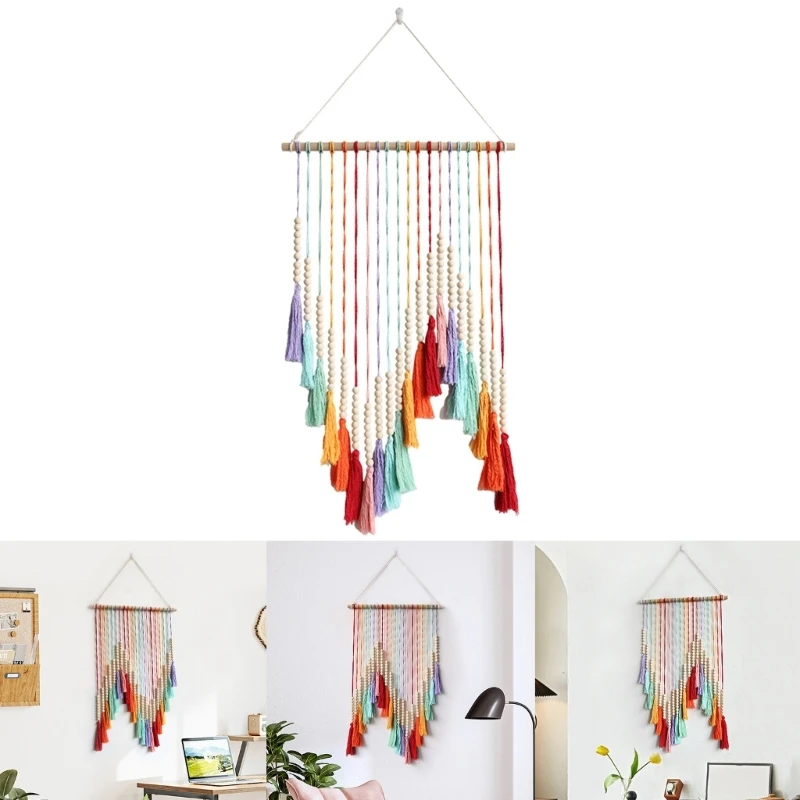 

Colorful Tassel Hanging Tapestry Hanging Pendant Decoration Supplies