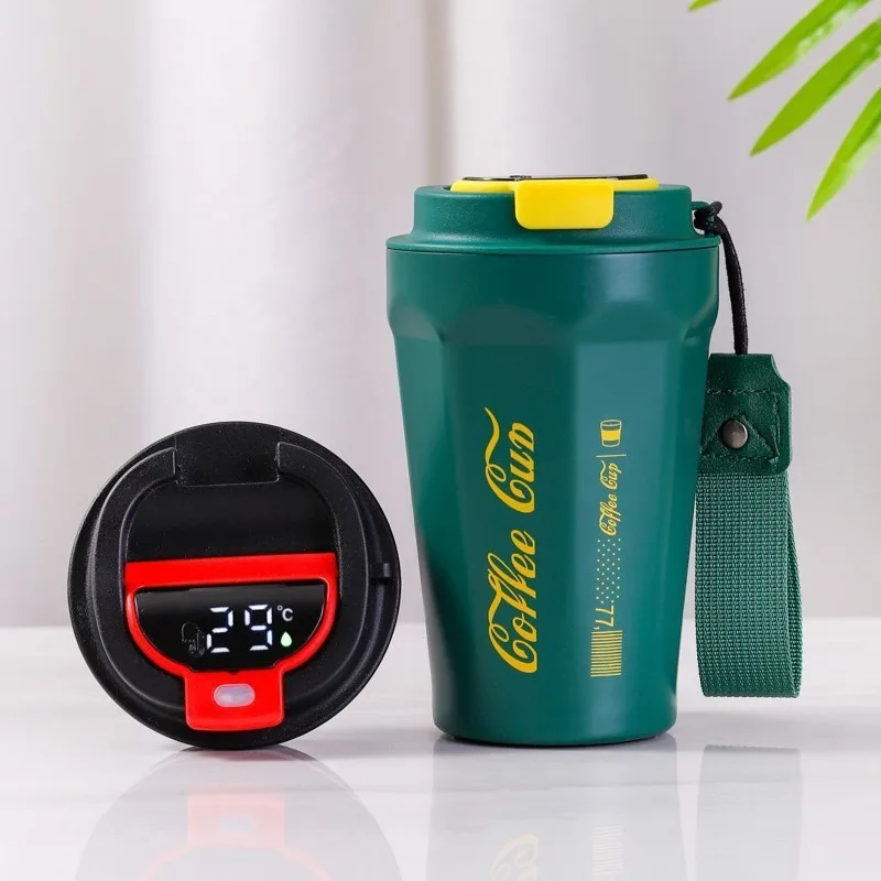 Copo Termico Cafe Taza Termica Smart Thermos Bottle LED Temperature Display  Thermal Mug Coffee Cup Travel Insulated Tumbler - AliExpress