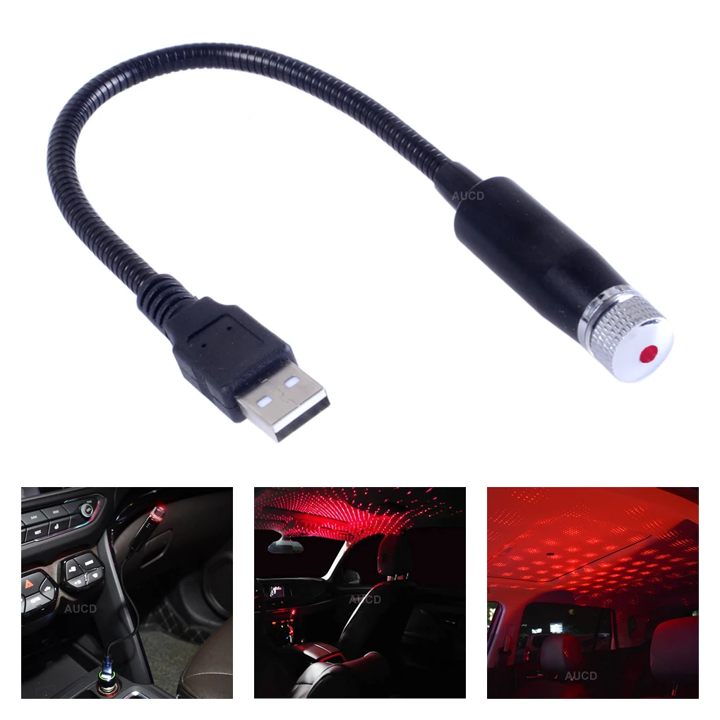 15mm/0,6 in Rot 100mW 3,7-12VDC USB Laser Lichter Auto Dach