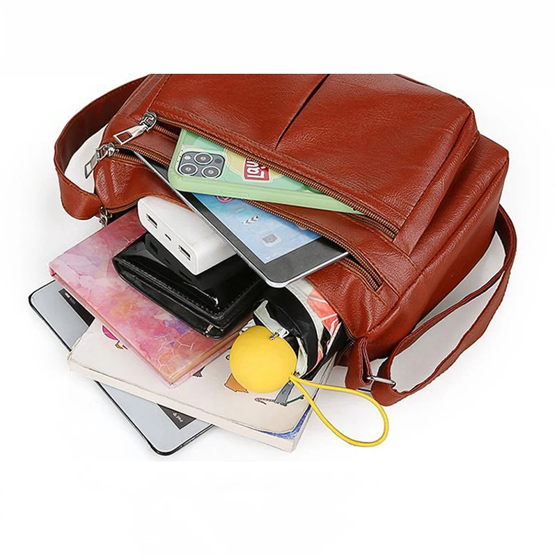Crossbody Bag Women's Bag 2025 Trend Korean Handbags Designer Luxury Brand Ladies Shoulder Bags Soft Leather Fashion Versatile Crossbody Bag