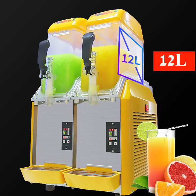 Big Capacity 12L*2 Double Tank Slush Machine Commercial Snow Ice Machine drink making slushy maker slush machine 3