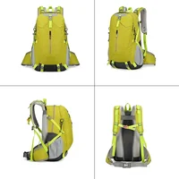 VEQKING Large Capacity Travel Bags,  Outdoor Sports Hiking Backpacks, Solid Color Shoulder Bags, Waterproof Nylon Fabric 2