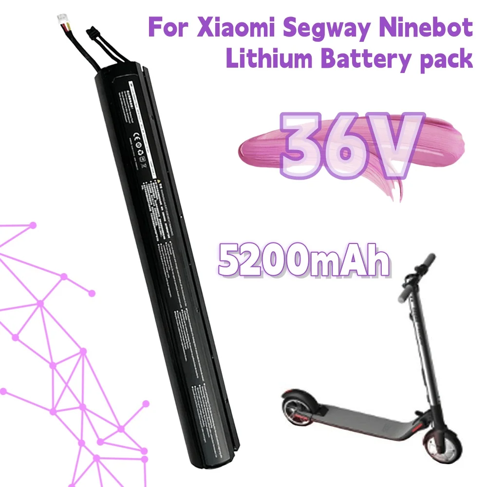 

36V 5200mAh For Xiaomi Segway Ninebot ES1 ES2 ES4 E22 External Battery With Bracket and Built-in Lithium Battery pack