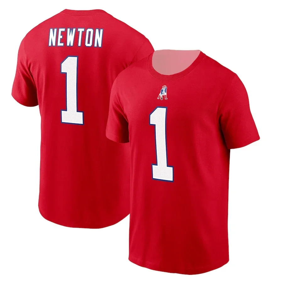 thumbnail image 1 of Camisetas de entrenamiento de rugby PATRIOTS, camisetas para hombre y mujer, camisetas deportivas de la serie Number, cuello redondo, manga corta, transpirables, secado rápido, 1 of 5