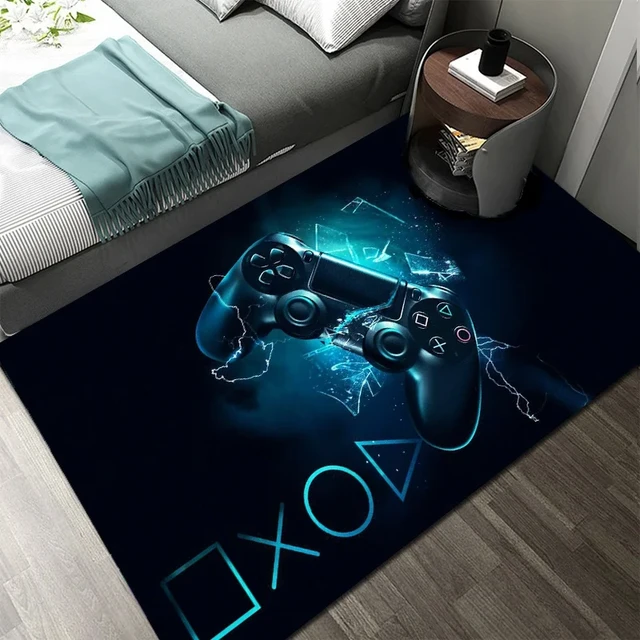 Alfombra de Gamer para dormitorio de niños, alfombrilla 3d de dibujos  animados, sala de estar, salón de juegos, cocina y baño - AliExpress