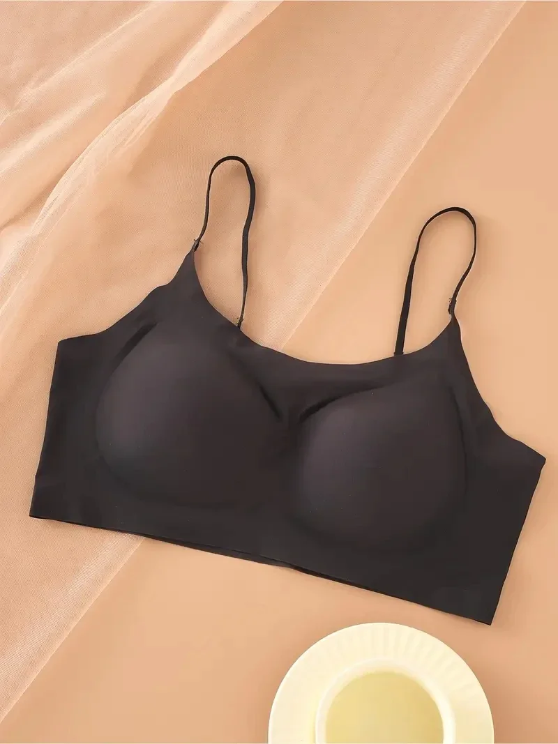 3Pcs Ultra-dünne Bh Eis Seide Bh Frau Nahtlose M-4XL Mädchen Sport Mädchen Bh Einfarbig Damen Luft kühlung Drahtlose Brassier – Detail 11