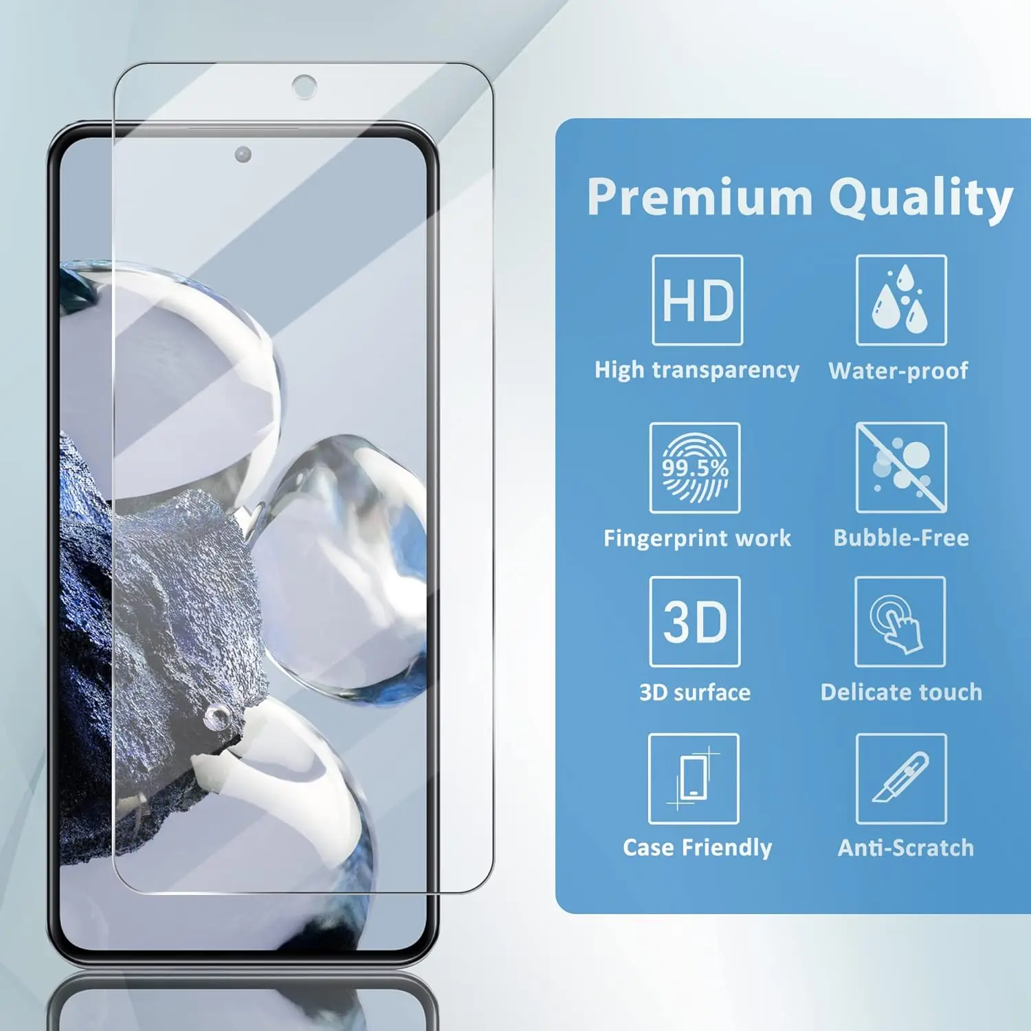 2/4Pcs Tempered Glass For Xiaomi Redmi Note 13 Pro Screen Protector Glass  Film