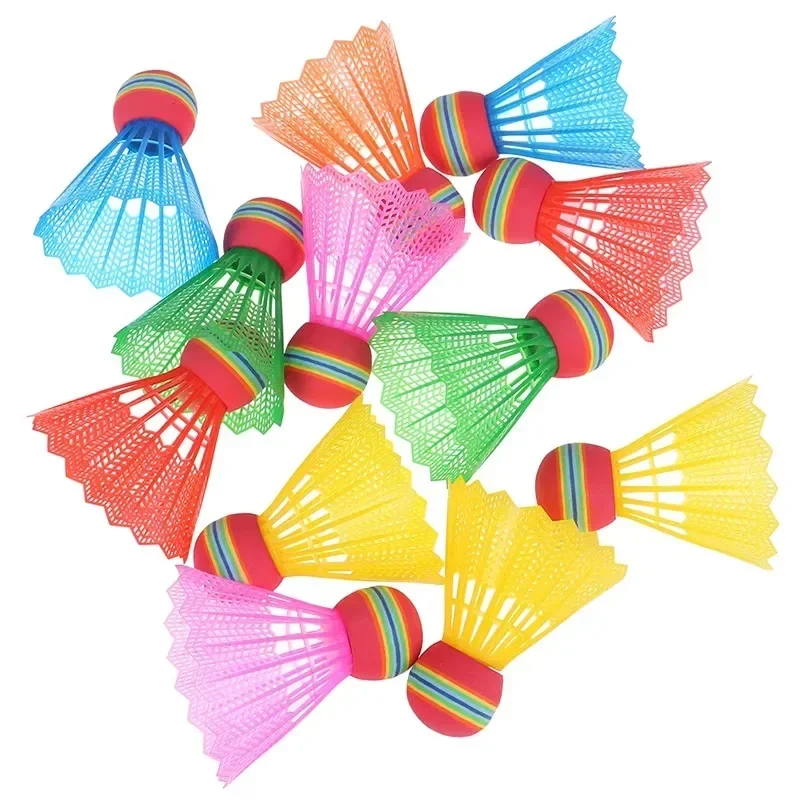 A Set Game Sports Big Head Color Badmintons Rainbow Plastic Tennis Mixed Children Adults Children'S Patting Indoor Special China badminton shuttlecock badminton ball feather shuttlecock