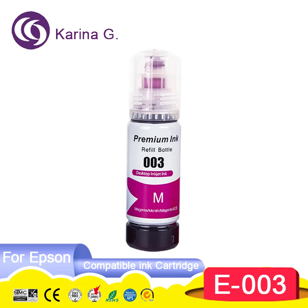 003 Color Compatible Bottle Water Based Refill Tinta Dye Ink for L3110 L1110 L3